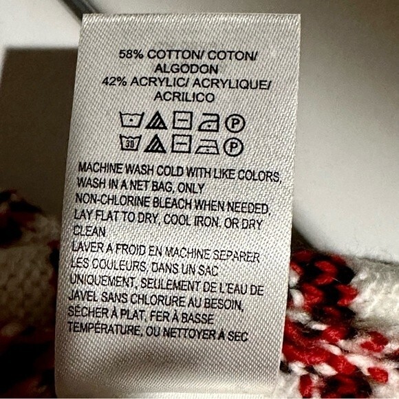 Lucky Brand Oversized Boxy Cotton Blend Pullover Sweater Sz XXL - Picture 4 of 5